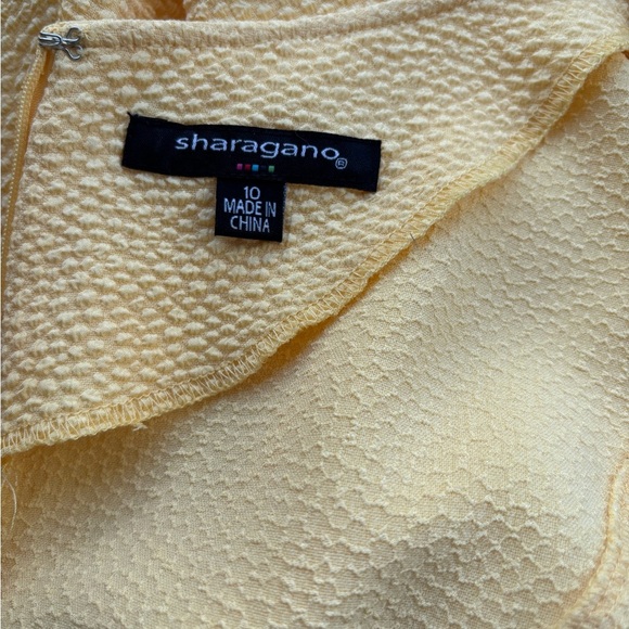 Sharagano Green Sleeveless A-Line Mini Dress - Picture 3 of 7